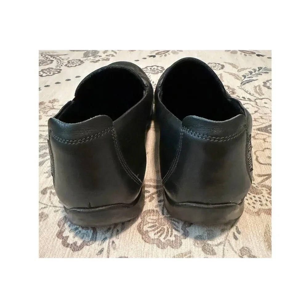 Mephisto Edlef Men's Loafers Black Leather Slip-on Shoes Size 9.5 US / 9 UK